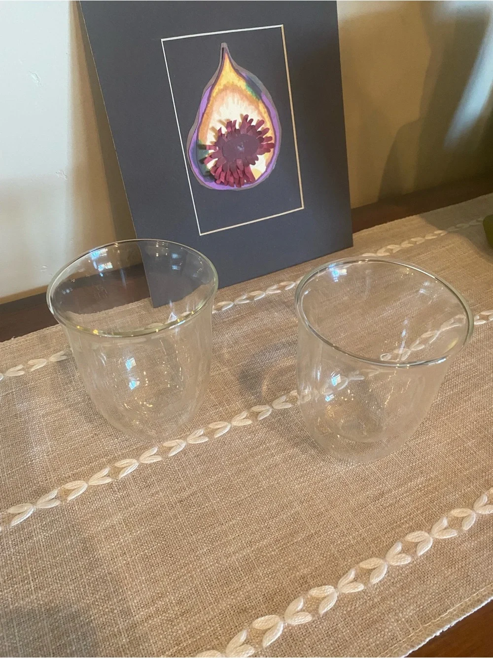 Sur La Table Clear Double-Wall Glass Cups - Pair